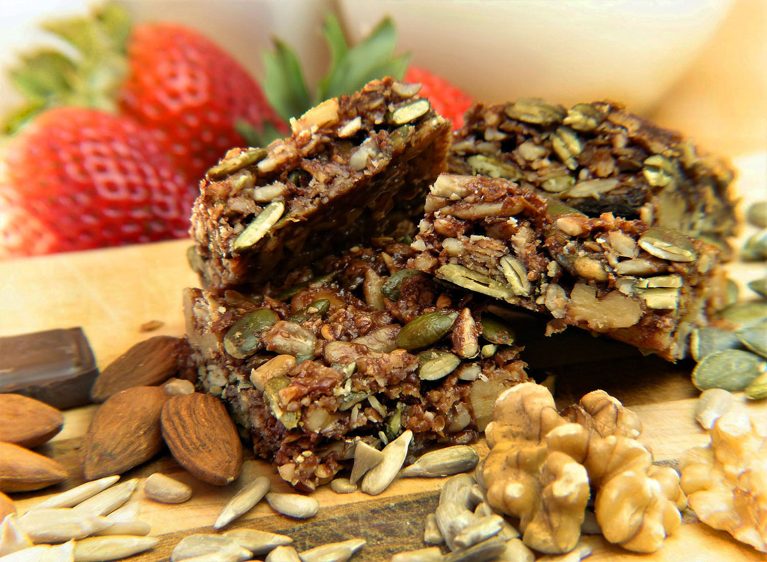 Healthy Granola Bars with Coconut Chips