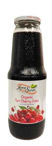 Organic Tart Cherry Juice (33.8 oz, 6 Pack) - Pure & USDA Certified