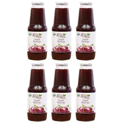 Organic Plum Juice (33.8 oz, 6 Pack) – Pure & USDA Certified