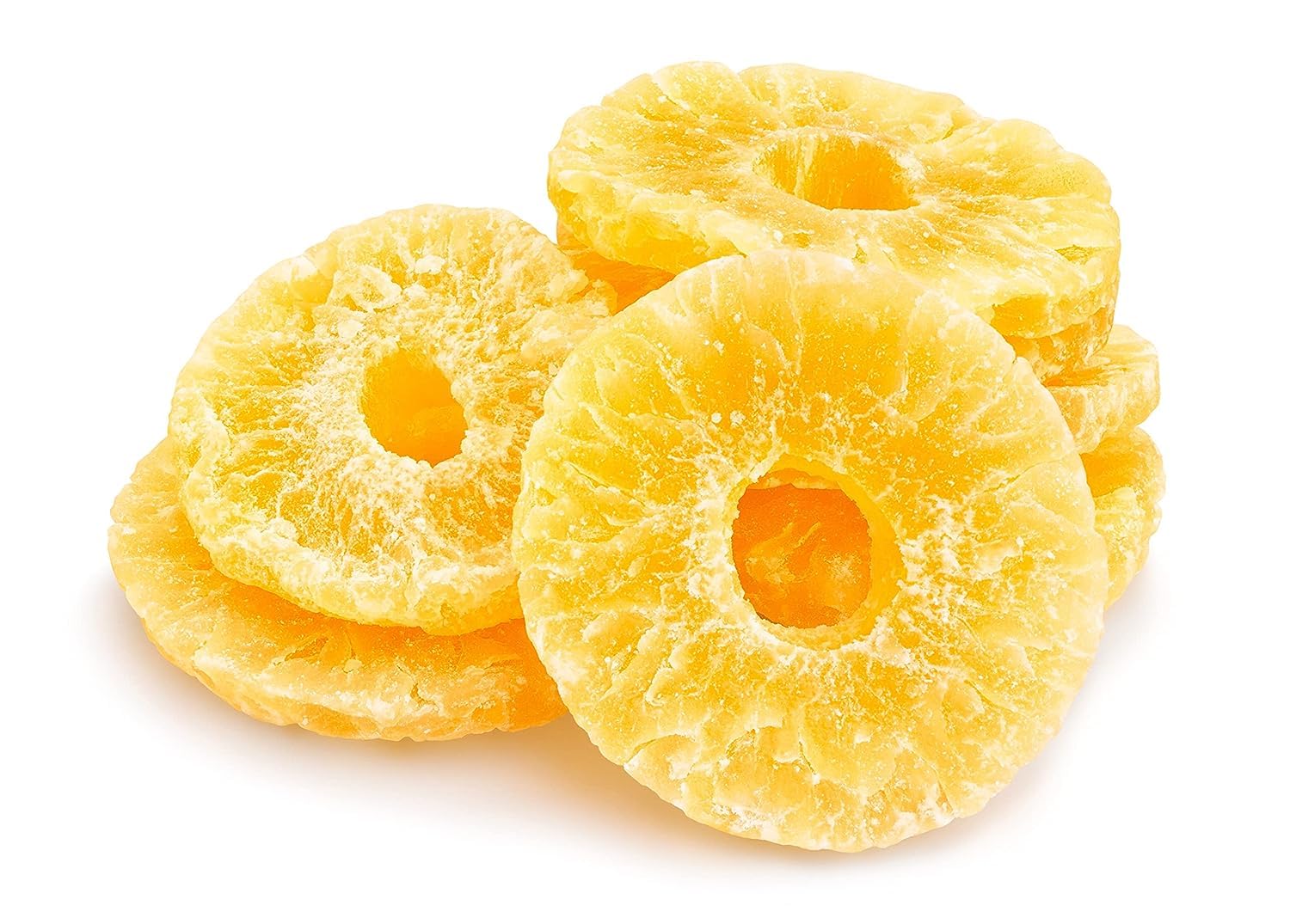 Anna and Sarah Dehydrated Pineapple Ring Slice 60-75 mm, Normal Sugar, (SO2 less than300 ppm) Fresh Sweet Dried Tropical Pineapple Slices for Snacking & Baking in Resealable Bag 16 Oz