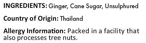 Crystallized Ginger Chunks Ingredients Country Allergy Info by Anna and Sarah