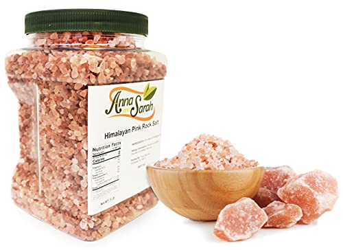 Anna and Sarah Himalayan Pink Rock Salt in Jar, 5 Lbs