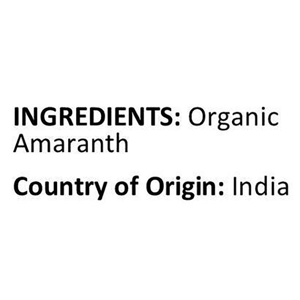 Organic Amaranth Ingredients and Country of Origin Info by Anna and Sarah