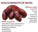 Health benefits of dates : Dates are a good sources of : Energy, Iron, Potassium, Vitamin A, Dietary Fiber, Flavonoids, Antioxidant. Dates are good for Immediate energy replenishment, Abdominal cancer prevention, treating constipation, weight gain, sexual health